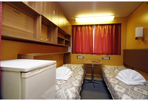 Una de las acogedoras cabinas dobles del buque